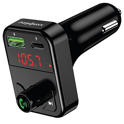FM Transmitter Bluetooth for Car, Fast USB-C and USB Car Chargers - Stream All