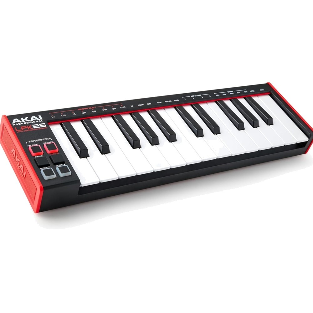 - USB MIDI Keyboard Controller with 25 Responsive Synth Keys for Mac and PC, ...