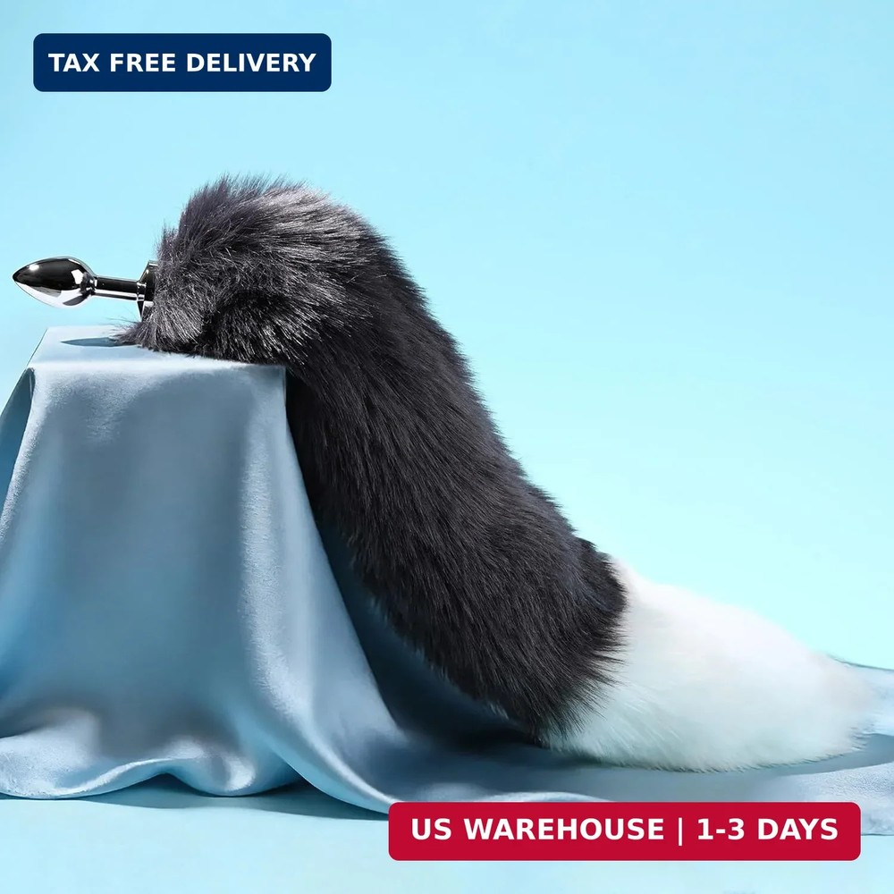 Fox Tail Plug with Detachable Butt Plug, Thickened and Extended Butt Plug Tail F