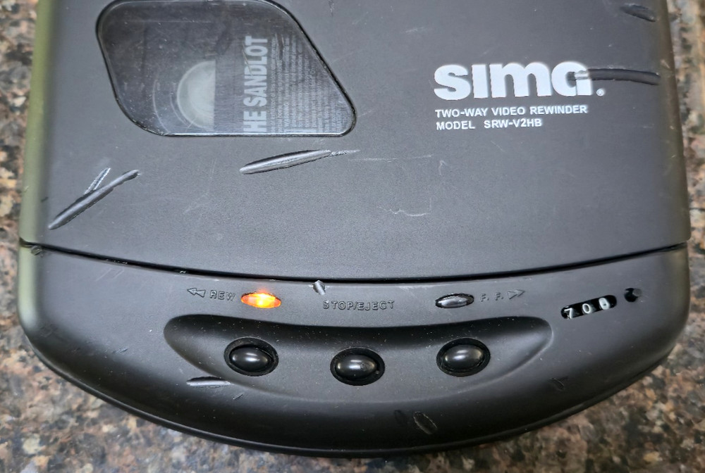 SIMA Two-Way Video Rewinder Model SRW-V2HB - WORKING