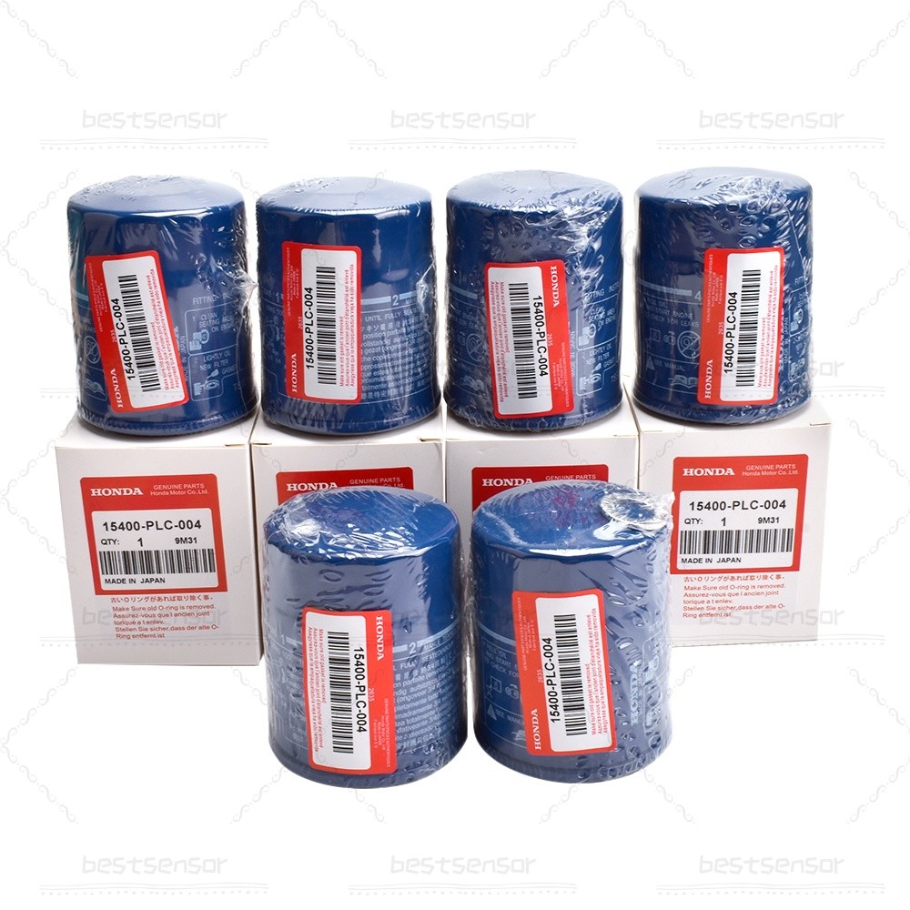 6PCS Honda Genuine Oil Filters WITH Drain Plug Washer 15400-PLC-004 NEW SEALED