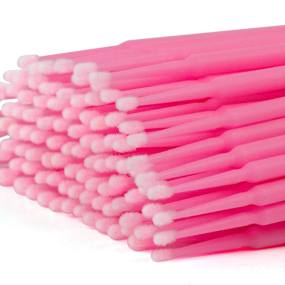 500PCS Disposable Micro Swabs for Eyelash Extension, Micro Applicators Eyelas...