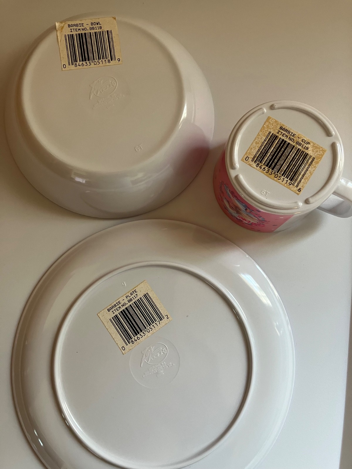 Zak Designs 1991 Barbie Dinnerware Set