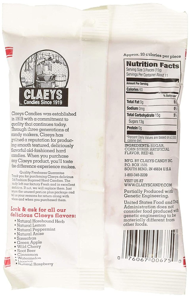 Claey's Cinnamon Hard Candy - 6 oz