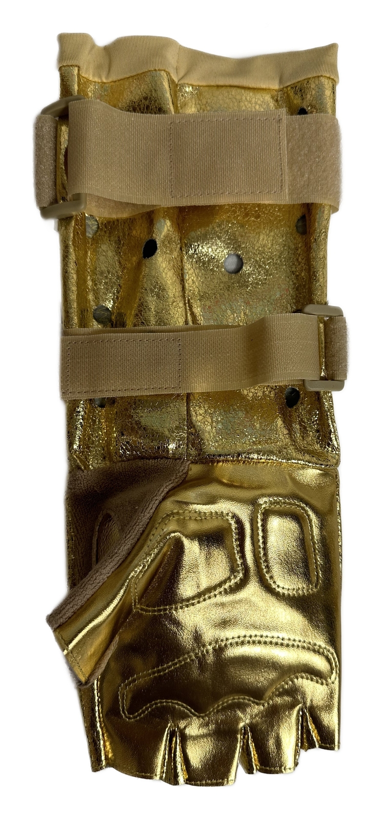 Premium Gold Roman Reigns Glove and Gauntlet Set