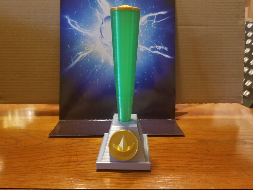 Mighty Morphin Power Rangers Custom Translucent Green Power Crystal Display Prop