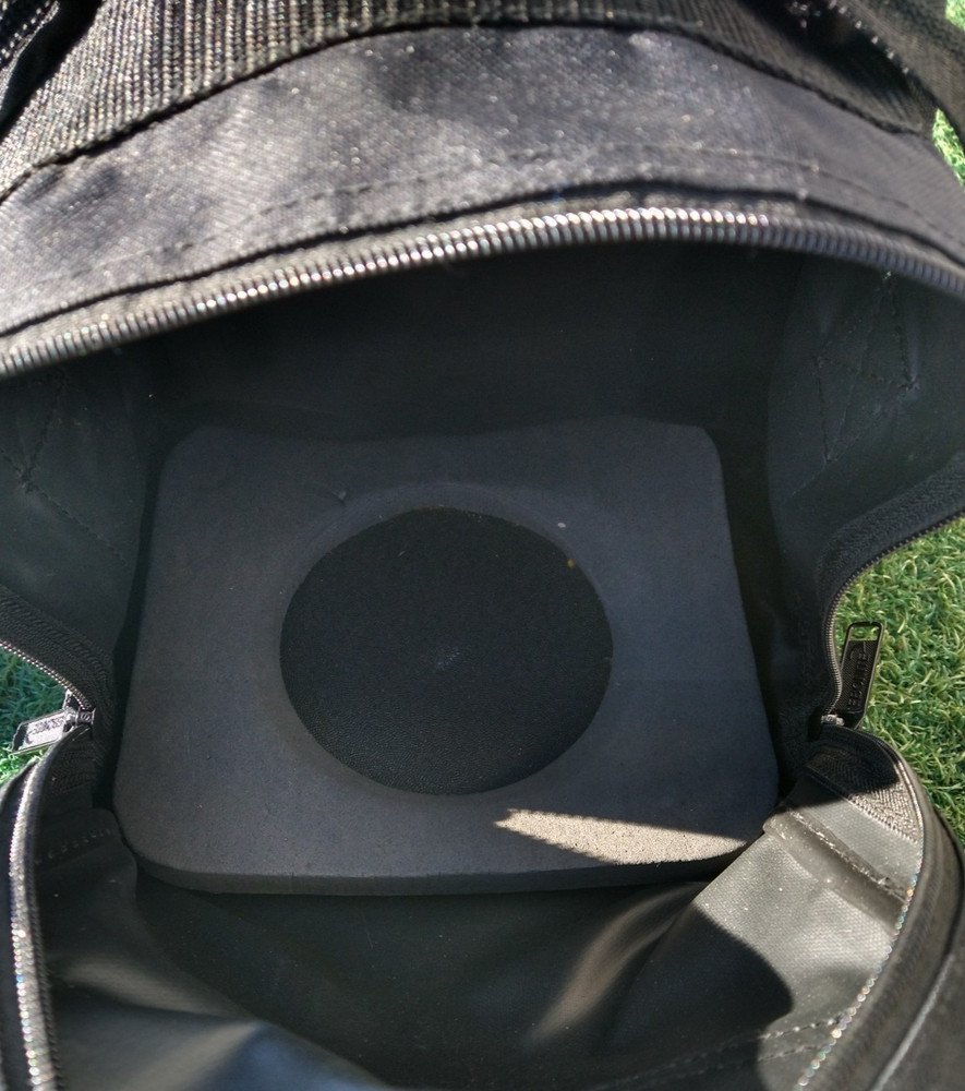 EBONITE COMPACT BOWLING BALL BAG CANVAS BLACK - GOOD CONDITION