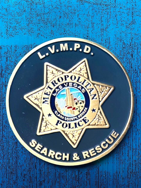 LVMPD Las Vegas Metropolitan Police Department Challenge Coin Search and Rescue