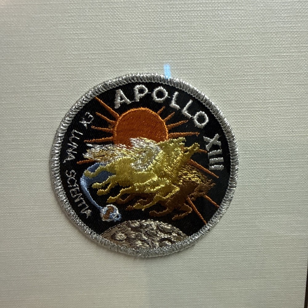 Framed 30”/20” Apollo mission patches quantity 12
