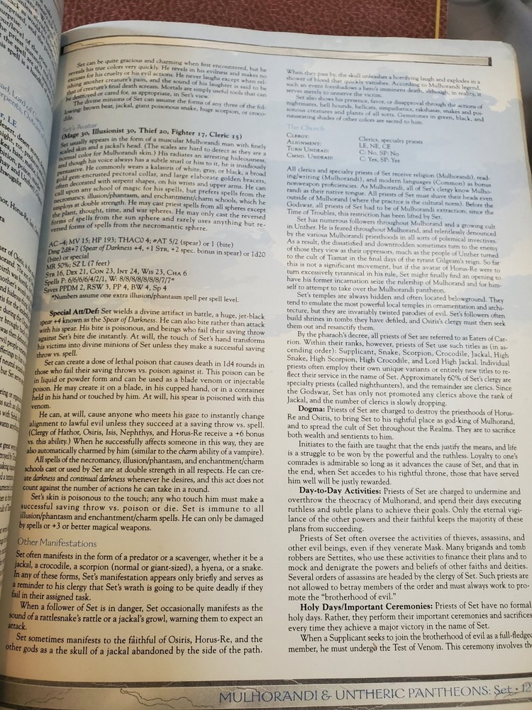 Dungeons & Dragons Powers & Pantheons Eric Boyd FIRST PRINTING