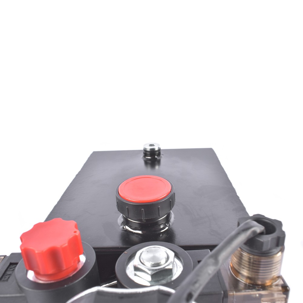 4 Quart Double Acting Hydraulic Pump DC 12V Dump Trailer Power Unit Pack 22MPA