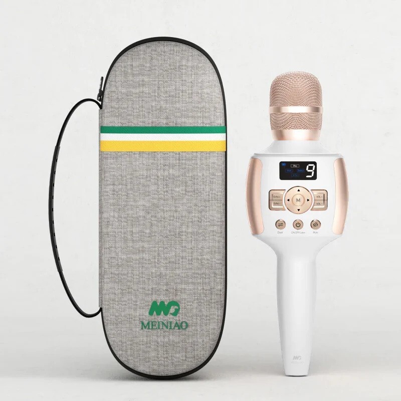 MEINIAO Karaoke Microphone Bluetooth with Digital Screen Handheld Portable NEW