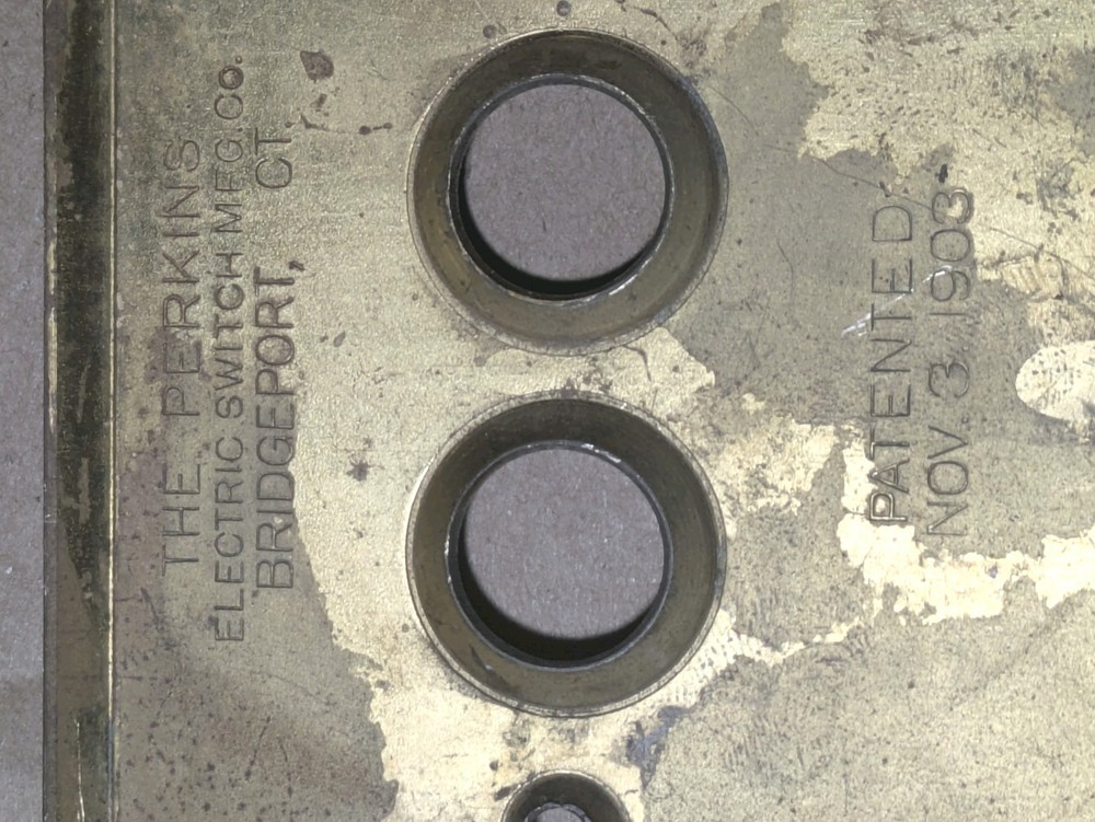 Perkins Triple Gang Push Button Switch Cover