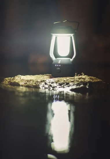 Swiss Tech Rechargeable LED Lantern with Bluetooth Speaker, IPX4 Weatherproof