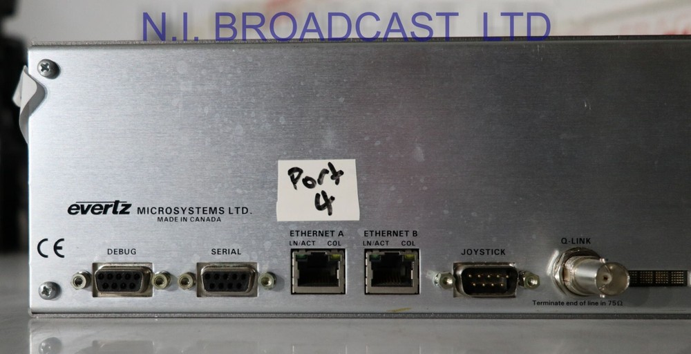Evertz cp6408e ethernet 8x destination router matrix panel  ethernet control an