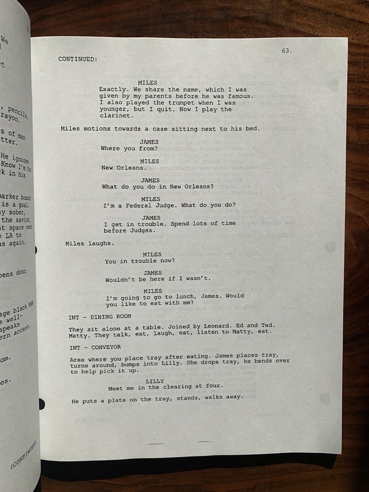A Million Little Pieces (2017) CAA Agency Official Script
