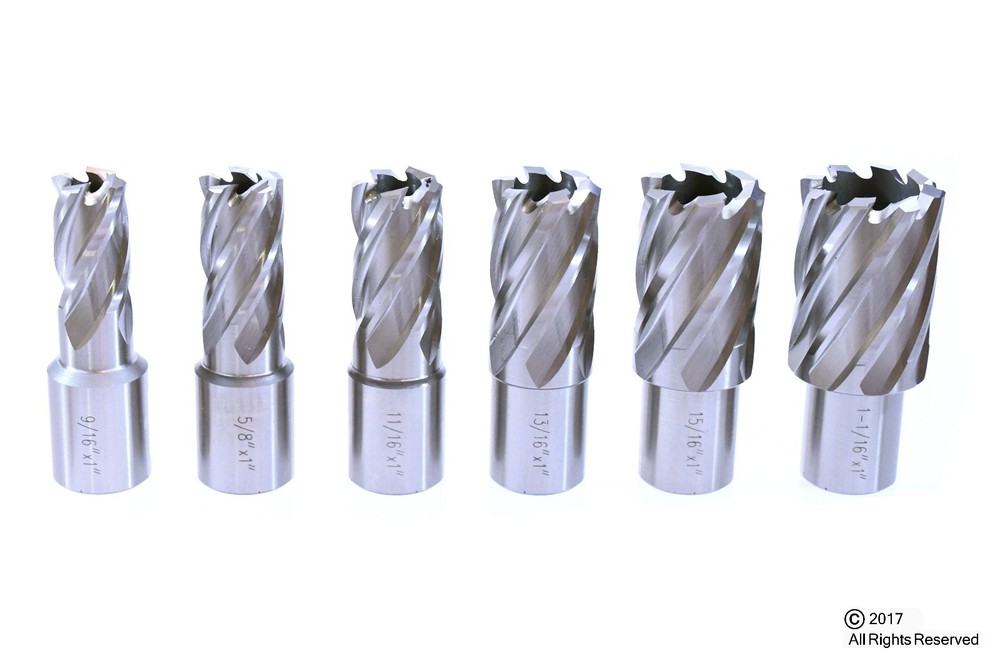 Annular Weld On Cobalt Magnetic Core Drill Bit Anular Cutter Tool Set