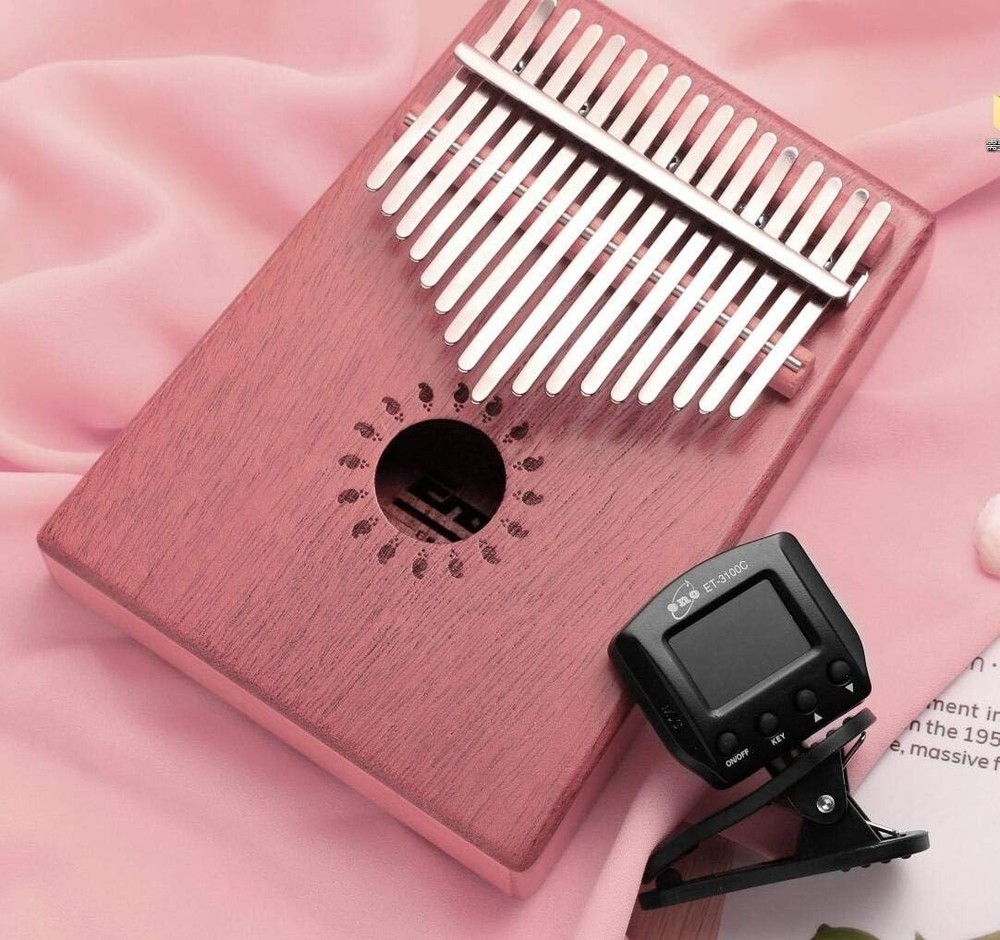 Portable Thumb Piano Tuner with Vibration Sensor - 17 Keys Chromatic Precision