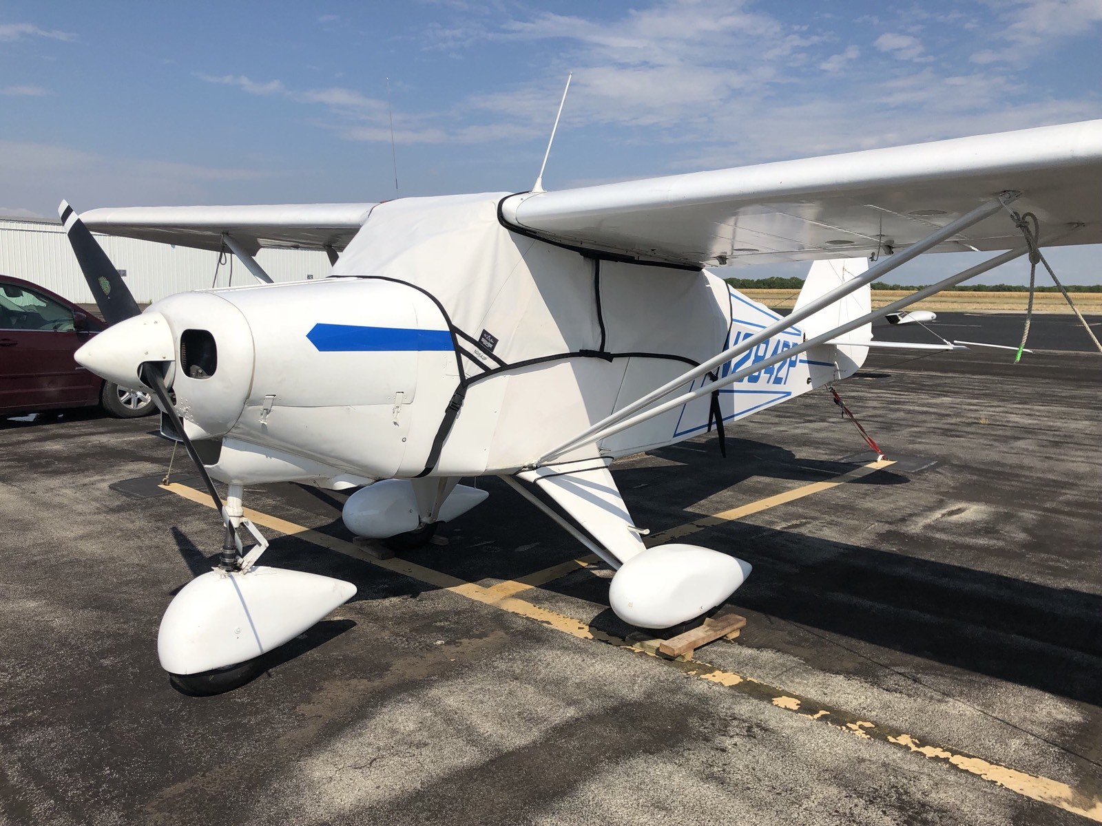 Cessna 172 Fast Back Sunforger cabin and Windshield Cover (with no rear window)