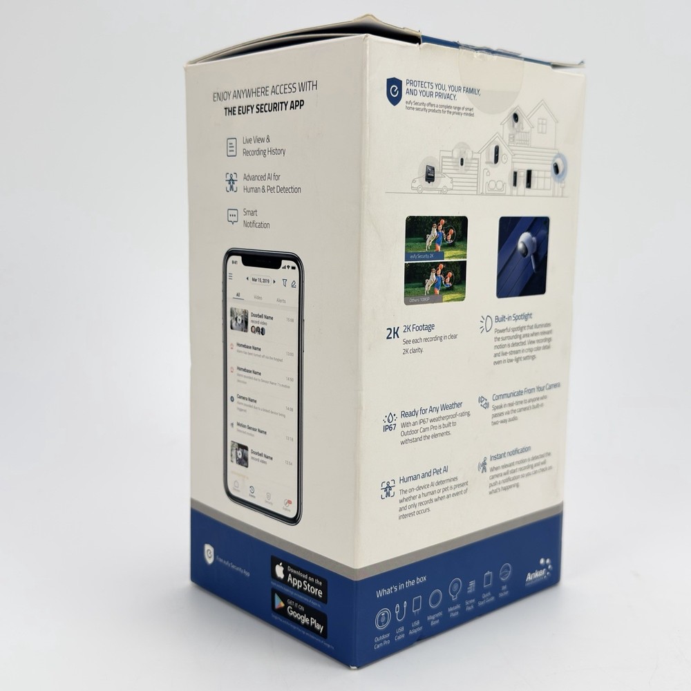 Eufy Multipurpose Security Camera With 2K Res. & Built-in Spotlight (Wired)