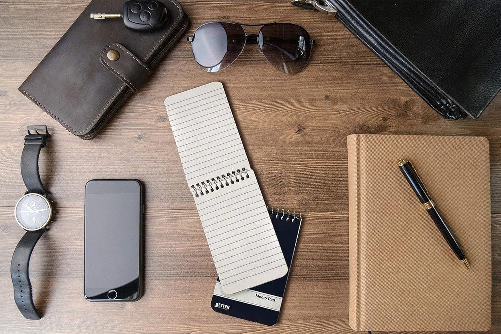 Assorted Solid Colors Spiral Memo Pads, 24 Pack