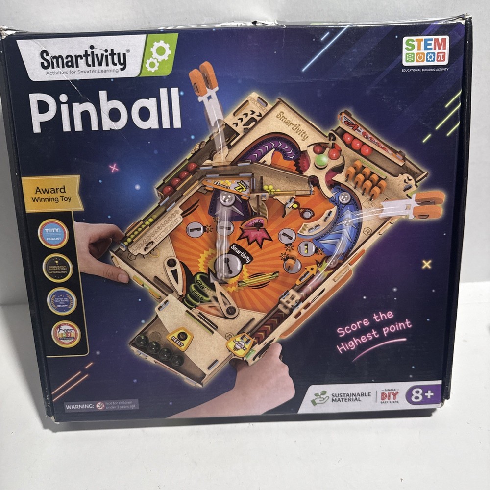 DIY Pinball Machine Kit Smartivity Award Winning Arcade