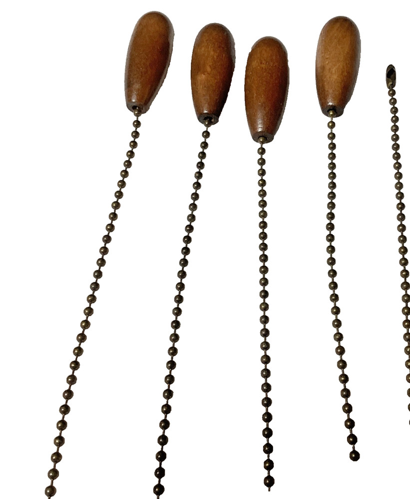 Boao: 8 Pieces Ceiling Fan Pull Chains, Walnut Color