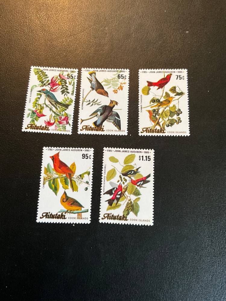 Aitutaki Scott #368-72 never hinged