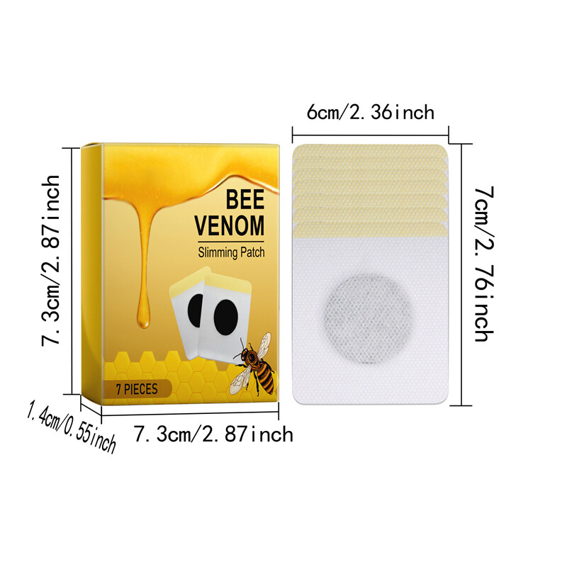 35PCS/5BOX Bee Venom Circulatory Drainage Slimming Patch NEW