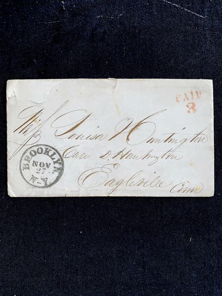 1834 Hand stamp  With Letter