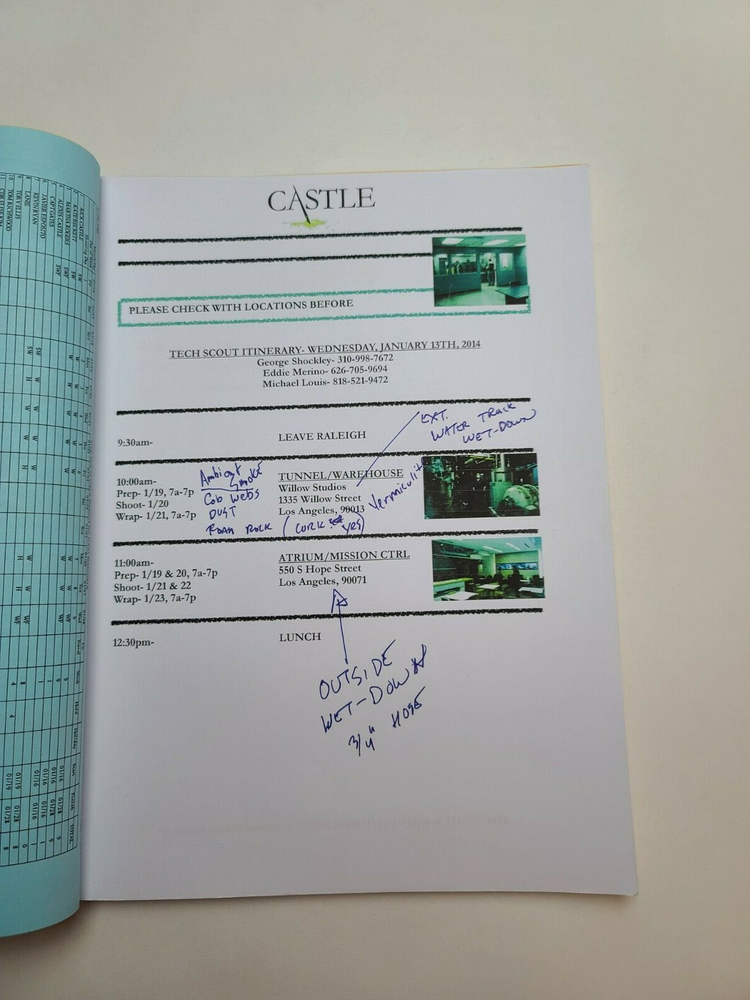 CASTLE / Terri Edda Miller TV Script, Sterling K. Brown "The Wrong Stuff"