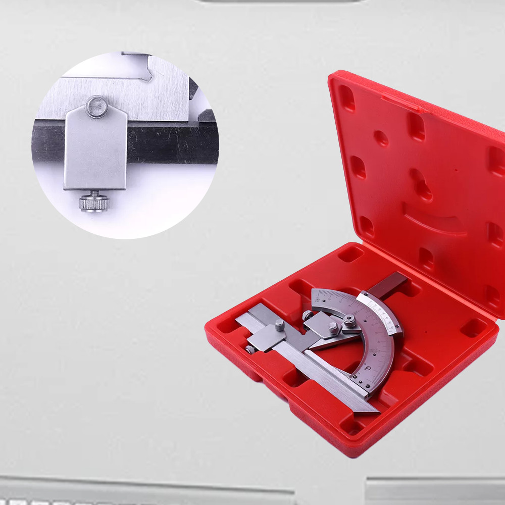 0-320° Precision Angle Measuring Finder Universal Bevel Protractor Vernier Tool