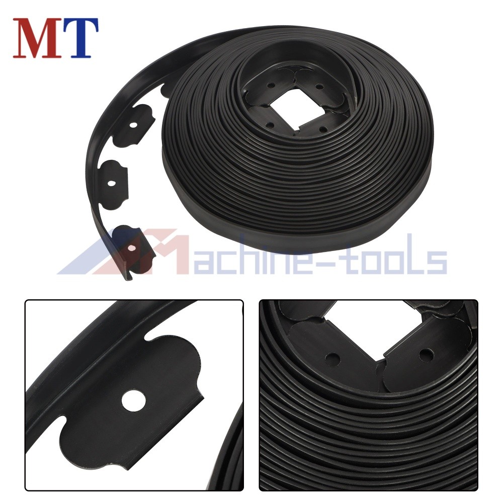 60FT Easy Flex L-Shaped No-Dig Landscape Edging 1.5" With 24 Anchoring Spikes