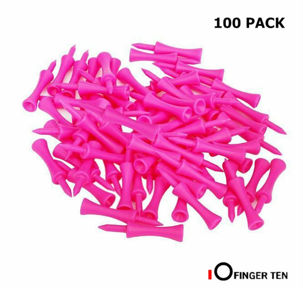 Golf Tees Step Down Plastic Unbreakable Reusable Value 100 Pack Castle Tees
