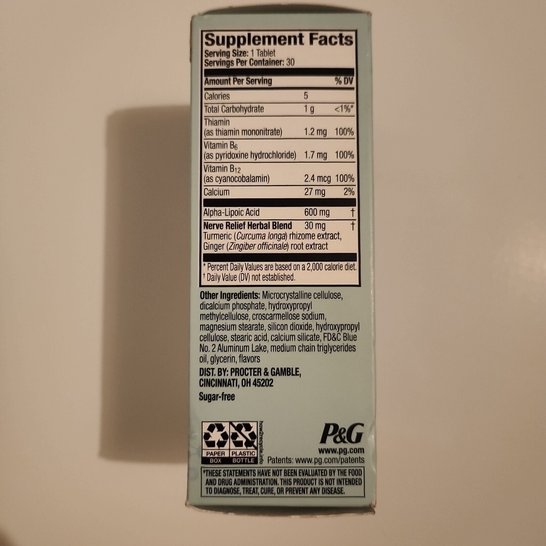 Nervive Nerve Relief Dietary Supplement 30 Tablets Exp 2024+