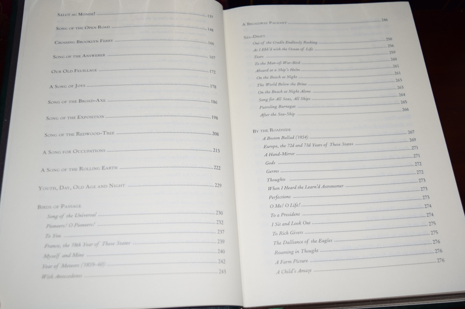 Leaves of Grass by Walt Whitman New Leather Bound Collectible Hardcover Gift