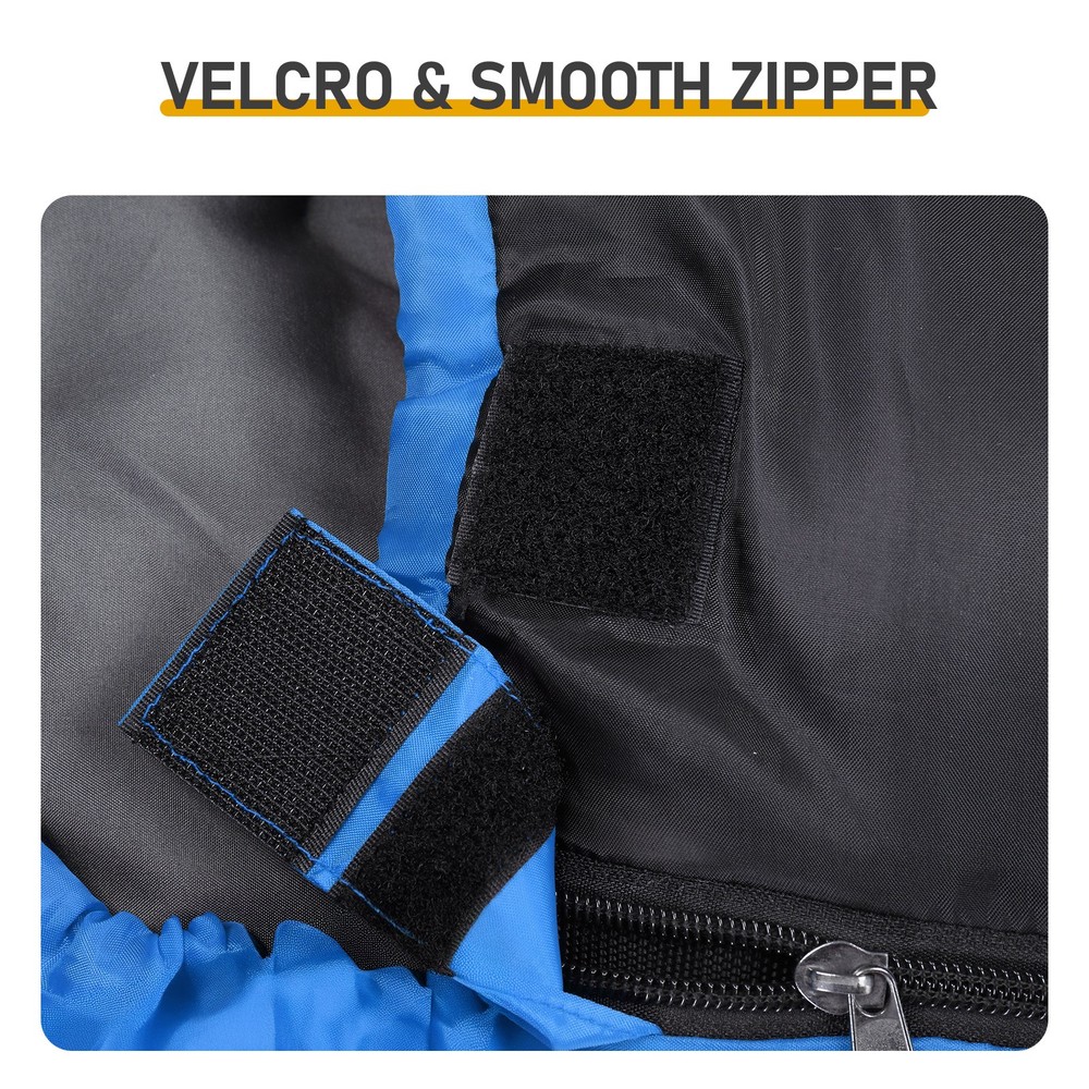 Blue Rectangular Heated Sleeping Bag,USB‑Powered HeatingPads,Waterproof,210×85cm