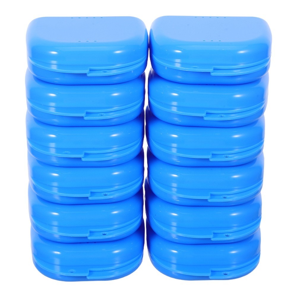 12 Pcs Teeth Cleaning Accessory Braces Storage Container Denture Holders for