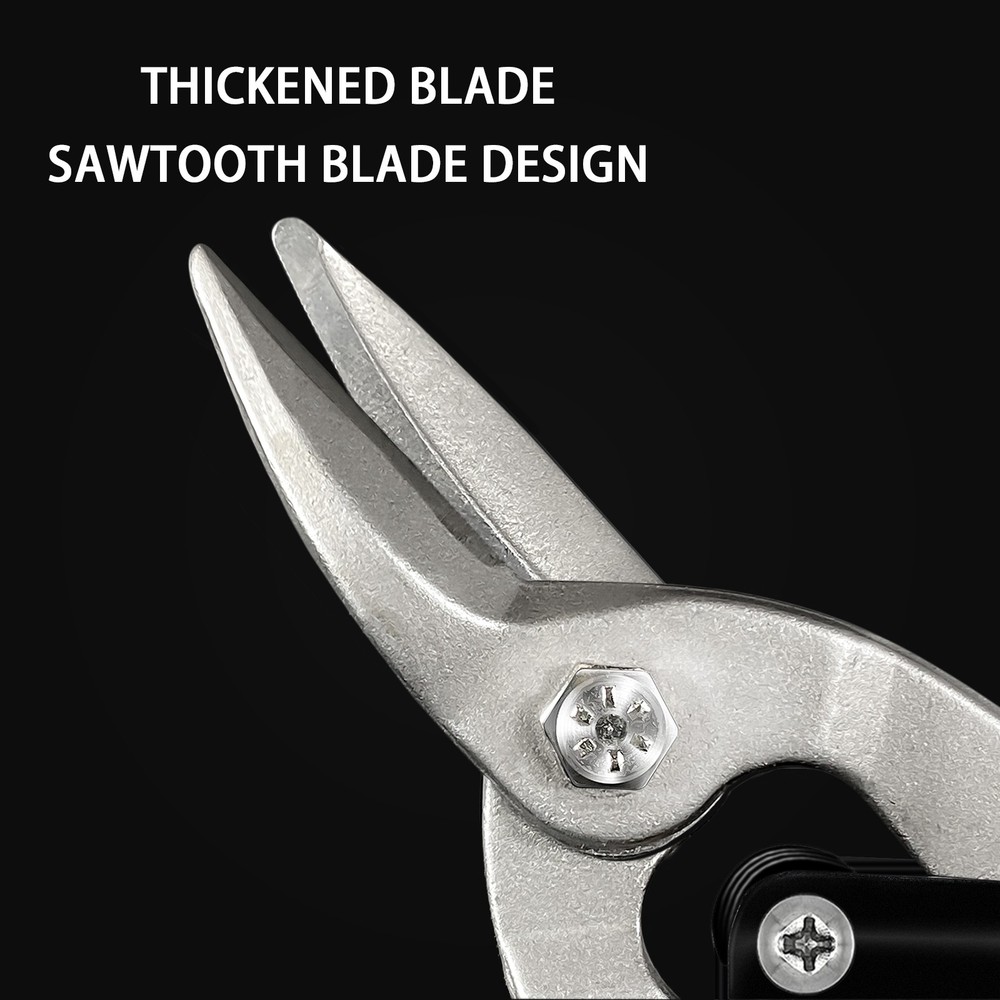 Aviation Straight Cut Shears Metal Cutting Soft Grip Tin Snips Right Tool