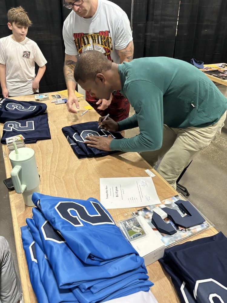 Rays BJ Upton signed Jersey JSA Authentic