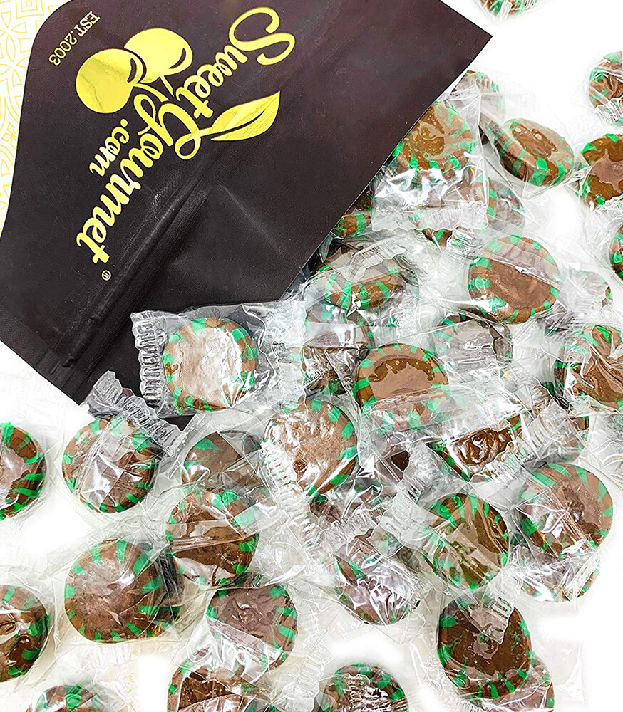 SweetGourmet Chocolate Starlight  Mint | Bulk Wrapped Hard Candy |
