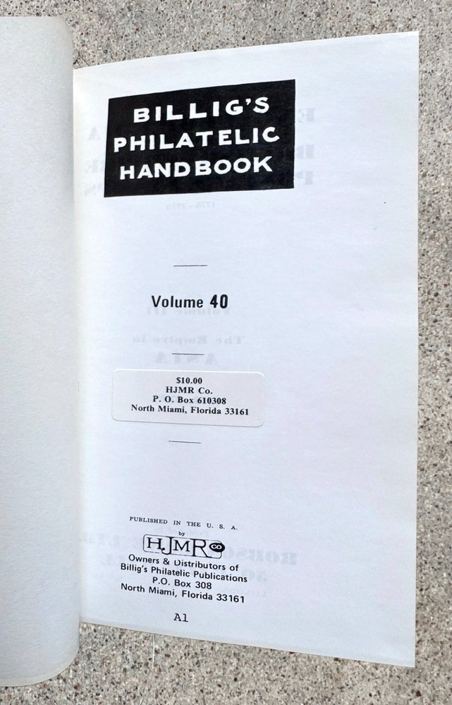 Billig’s Philatelic Handbook Vols 22, 25 & 40 Stamp Reference Books Bundle