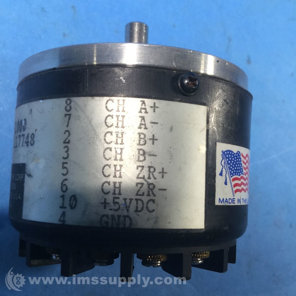 Dynamics Research 77L-10-B10-1000 Rotary Encoder USIP