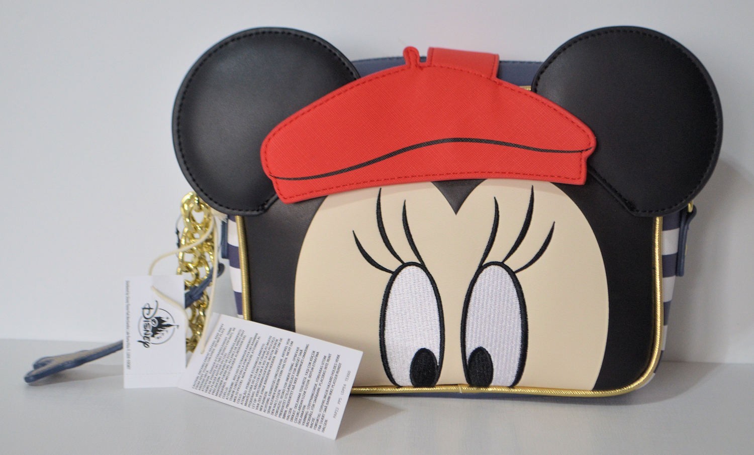 Disney Parks Epcot France Mademoiselle Minnie Mouse Loungefly Wristlet Crossbody