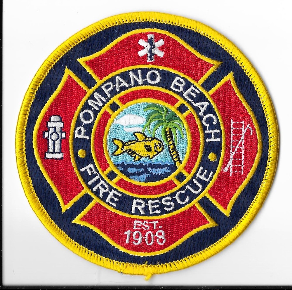Pompano Beach Fire Rescue, Florida Shoulder Patch V1