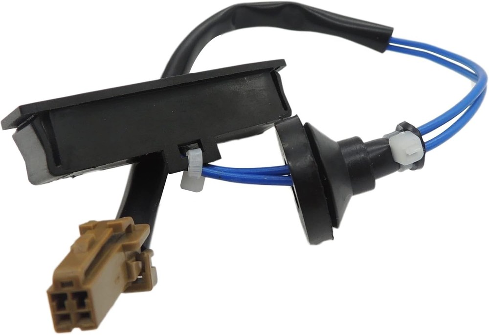 Tailgate Hatch Release Trunk/Deck Lid Switch, Push Button, Black, Manual Operati