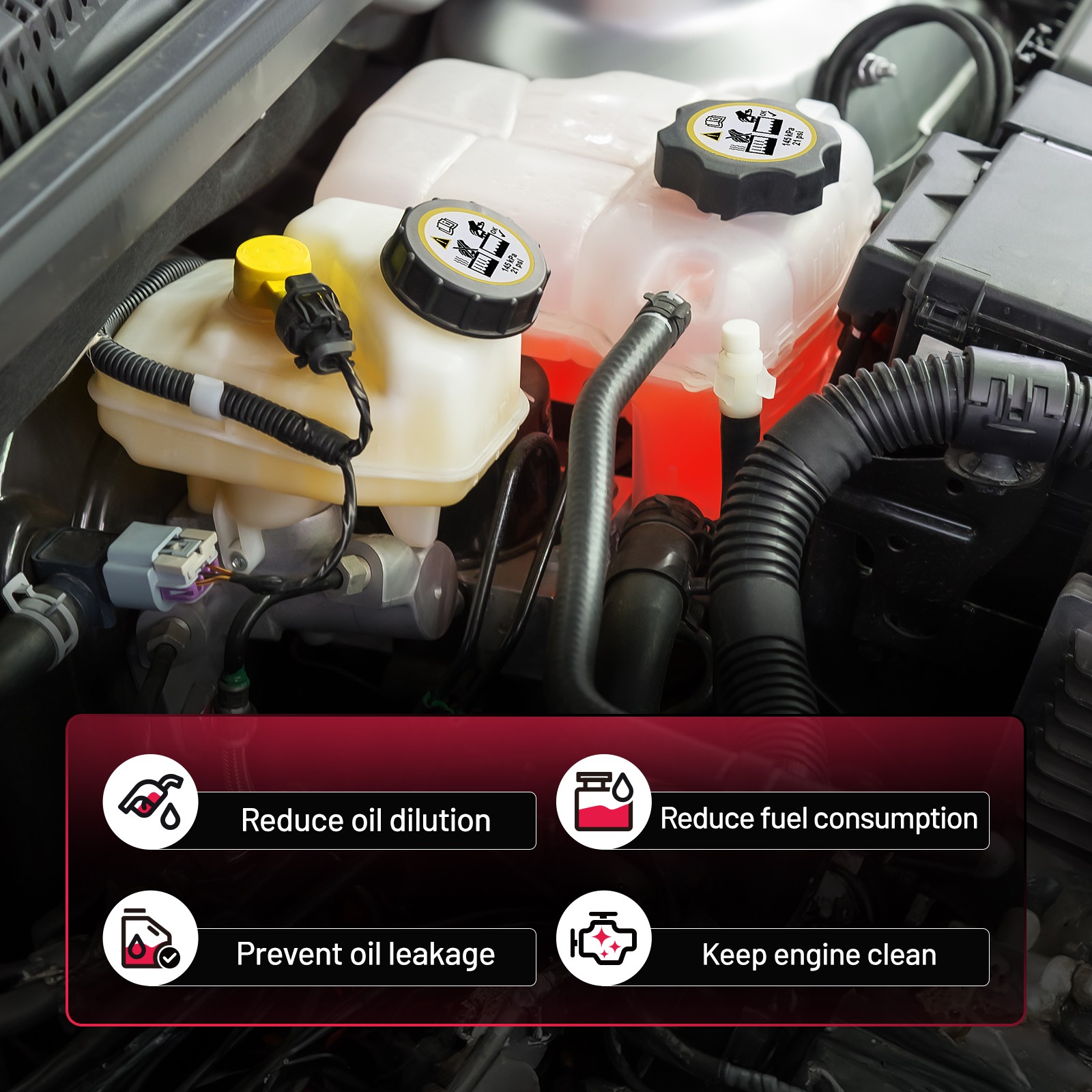 Radiator Coolant Overflow Bottle Tank Reservoir Universal Expansion Recovery