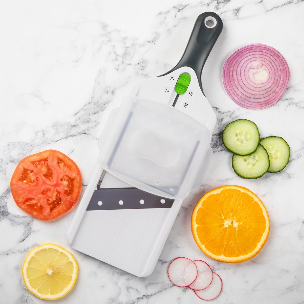PrepSolutions Stainless Steel Blade Easy Adjustable Mandolin Slicer