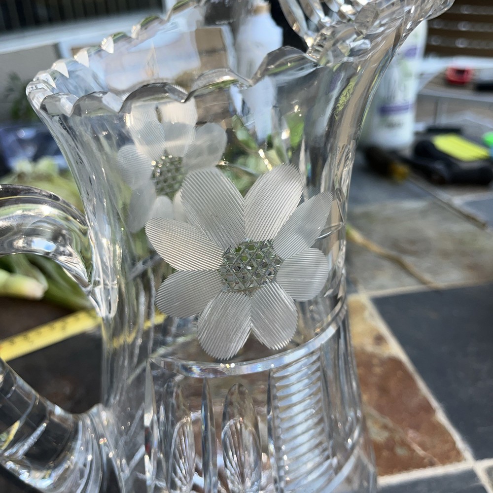 American Cut Chrystal Pitcher