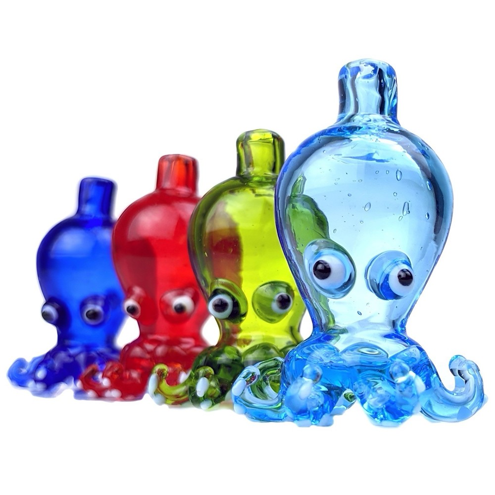 Octopus Bubble Carb Cap - Assorted Colors - Single *USA*